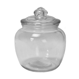 Γυάλα Με Καπάκι 00.03.3290 10,5x10,5x23cm 1400ml Clear Γυαλί