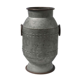 Διακοσμητική Καρδάρα Vintage Zinc 00.07.7105B 31x46cm Silver Μέταλλο