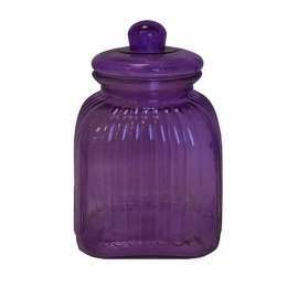 Δοχείο Αποθήκευσης Με Καπάκι 00.03.3274 3300ml Γυάλινο Purple Γυαλί