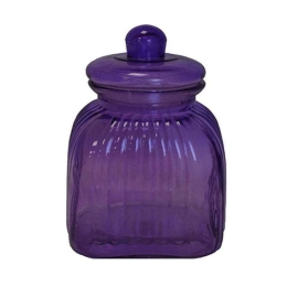 Δοχείο Αποθήκευσης Με Καπάκι 00.03.3275 2600ml Γυάλινο Purple Γυαλί