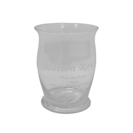 Κηροπήγιο Maison Royale 00.03.3216 14x23,5cm Γυάλινο Clear Γυαλί