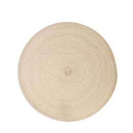 Σουπλά Πλεκτό 07.108120O Φ38cm Beige Ύφασμα