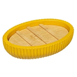 Σαπουνοθήκη Natureo 07.174542C Yellow Κεραμικό