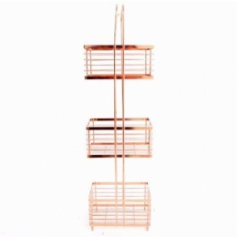 Ραφιέρα Μπάνιου Επιτοίχια 3 Θέσεων 014.KG0755 22x15x72cm Bronze Μέταλλο