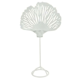 Κηροπήγιο Μεταλλικό Κοράλι 013.787036 56cm White Μέταλλο