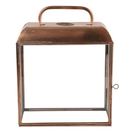 Φανάρι Μεταλλικό 013.785711 26x12,5x24cm Bronze Μέταλλο