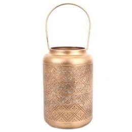 Φανάρι Μεταλλικό 014.KA0121 15x23cm Bronze Μέταλλο