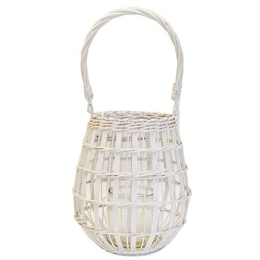 Φανάρι Ξύλινο 00.07.7852 23x25cm White Ξύλο