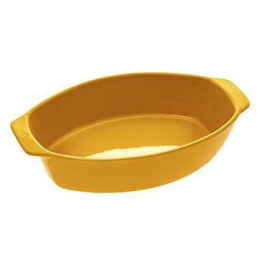 Πυρίμαχο Σκεύος 07.151443B 35x21cm Yellow Κεραμικό