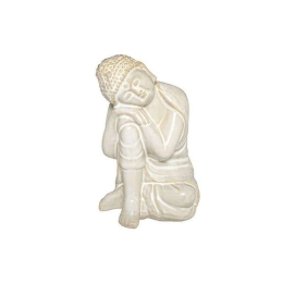 Διακοσμητικός Βούδας 07.182321A 21cm White Κεραμικό