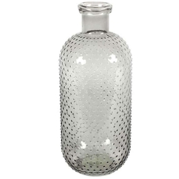 Βάζο Γυάλινο 013.783930 11x24,5cm Grey Γυαλί
