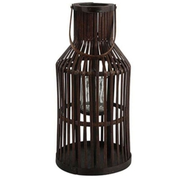 Φανάρι Ξύλινο 013.787577 23x45cm Brown Ξύλο