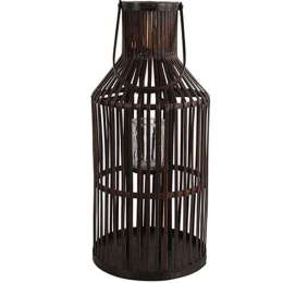 Φανάρι Ξύλινο 013.787578 26x55cm Brown Ξύλο