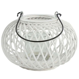 Φανάρι Ξύλινο 013.787511 23x14cm White Ξύλο