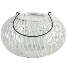 Φανάρι Ξύλινο 013.787512 27x17cm White Ξύλο