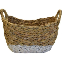 Καλάθι 00.06.66058 38x25x27cm Natural-White Υδροϋάκινθος
