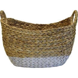 Καλάθι 00.06.66060 44x35x31cm Natural-White Υδροϋάκινθος