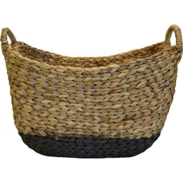 Καλάθι 00.06.66063 44x35x31cm Natural-Black Υδροϋάκινθος