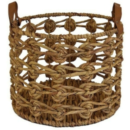 Καλάθι 00.06.66011 Φ42x27cm Brown Υδροϋάκινθος