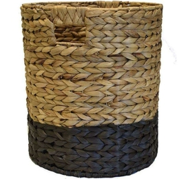 Καλάθι 00.06.66065 Φ35x34cm Natural-Black Υδροϋάκινθος