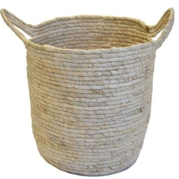 Καλάθι 00.06.67153 40x40cm Ecru Ψάθα