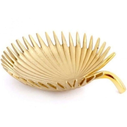 Διακοσμητικό Μπωλ Leaf 014.TJNF0016 32cm Gold Μέταλλο