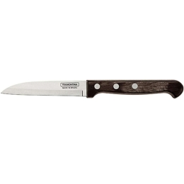 Μαχαίρι Ξεφλουδίσματος 020.21121.193 7,5cm Inox-Brown Ατσάλι,Polywood
