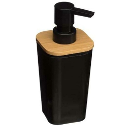 Δοχείο Κρεμοσάπουνου Bamboo 07.140749N Black-Natural Πλαστικό,Bamboo