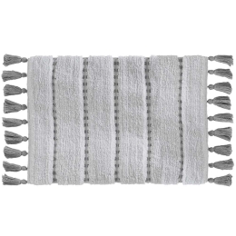 Πατάκι Μπάνιου Pon Pon 07.174631B 50x75cm Grey 50 X 75 100% Βαμβάκι