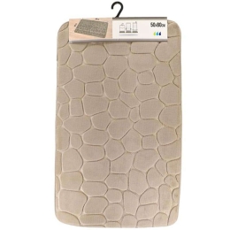 Πατάκι Μπάνιου Memory 06.7718N165 50x80cm Taupe 50 X 80 100% Βαμβάκι