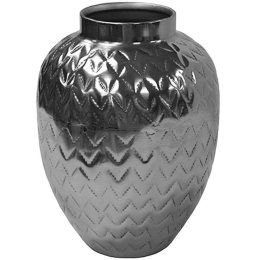 Βάζο Μεταλλικό 00.07.74022 17x22cm Silver Μέταλλο