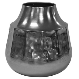 Βάζο Μεταλλικό 00.07.74028 23x21cm Silver Μέταλλο