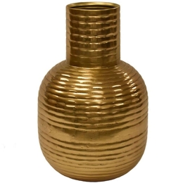 Βάζο Μεταλλικό 00.07.74018 20x29cm Gold Μέταλλο
