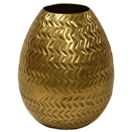 Βάζο Μεταλλικό 00.07.74016 18x20cm Gold Μέταλλο