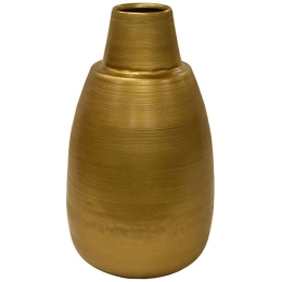Βάζο Μεταλλικό 00.07.74015 19x35cm Gold Μέταλλο