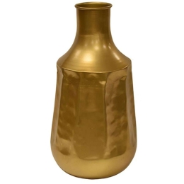 Βάζο Μεταλλικό 00.07.74030 20x37cm Gold Μέταλλο