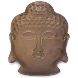 Διακοσμητικός Δίσκος Βούδας 014.BU0133 23x18,5cm Brown Κεραμικό