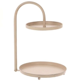 Ορντεβιέρα Διώροφη 012.862245075 24,5x32,5cm Beige Μέταλλο