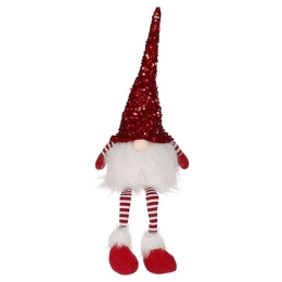 Άγιος Βασίλης Ξωτικό Led 02.1124166 56cm White-Red