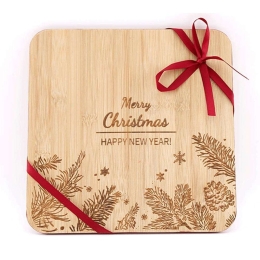 Επιφάνεια Κοπής Xmas 014.XM4116 25x25cm Natural