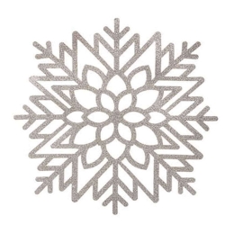 Σουπλά Νιφάδα Glitter 07.169556D 38cm Silver