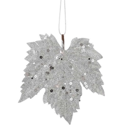 Στολίδι Πλατανόφυλλο (Σετ 6Τμχ) 02.1069078 14cm Silver