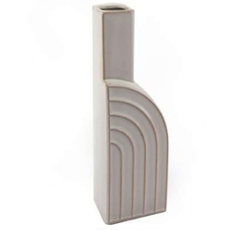 Βάζο Half Arch 014.NI2006 10x33cm White Κεραμικό