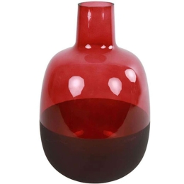 Βάζο Claudia 013.788245 20x32,5cm Red Γυαλί