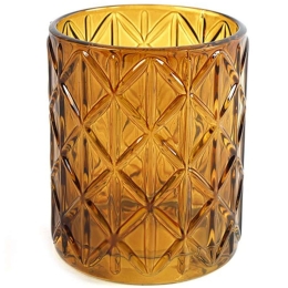 Κηροπήγιο Elliot 013.777203 8,5x10cm Gold Γυαλί