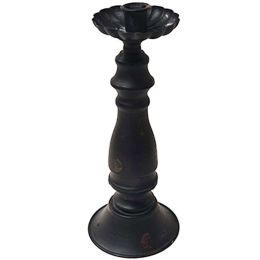 Κηροπήγιο 013.786544 11x26,5cm Black Μέταλλο