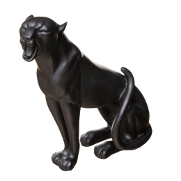 Διακοσμητική Λεοπάρδαλη 07.187929 20cm Black Κεραμικό