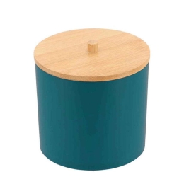 Θήκη Για Βαμβάκι 06.6785265 Blue-Natural Πλαστικό,Bamboo