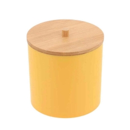 Θήκη Για Βαμβάκι 06.6785266 Yellow-Natural Πλαστικό,Bamboo