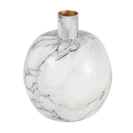 Κηροπήγιο Marble 013.793388 11x13cm White-Black Μέταλλο